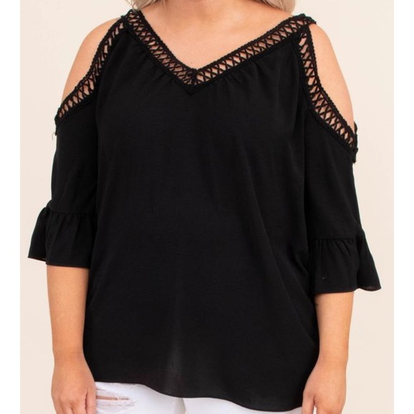 Chic Soul Tops - Chic Soul cold shoulder top